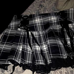 mini plaid skirt